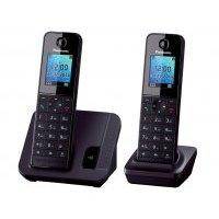 Радиотелефон Panasonic KX-TGH212RUB (2 трубки) Black