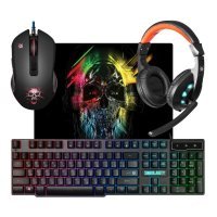 клавиатура + мышь с ковриком + наушники singularity mkp-118