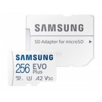 Карта памяти Samsung microSDXC 256GB EVO PLUS microSDXC Class 10 UHS-I, U3 + SD адаптер MB-MC256KA/RU microSD EVO Plus 256GB (MB-MC256KA/RU)