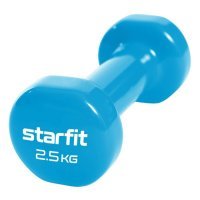 Гантель Starfit Core DB-101 1гант. 2.538кг винил. синий (УТ-00018824) УТ-00018824
