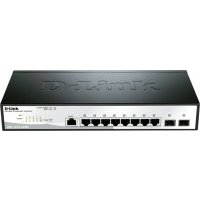 Коммутатор D-LINK DGS-1210-10/ME/A1A управляемый 8 портов 10/100/1000Base-T PoE 2x combo 10/100/1000BASE-T/SFP DGS-1210-10/ME