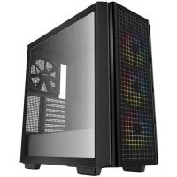 Корпус eATX Deepcool черный, без БП, боковое окно закаленное стекло, 2*USB 3.0, audio CG540