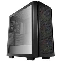Корпус eATX Deepcool черный, без БП, боковое окно закаленное стекло, 2*USB 3.0, audio CG560
