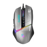 Мышь A4TECH Bloody , игровая, оптическая, проводная, USB, серый и черный W60 MAX GUN