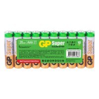 AAA Батарейка GP Super Alkaline 24A LR03, 20 шт. 24A-B20