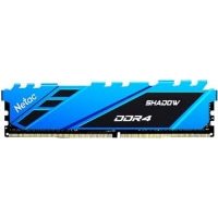 Модуль памяти DDR4 8GB Netac Shadow Blue PC4-21300 2666MHz C19 радиатор 1.2V NTSDD4P26SP-08B