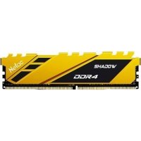 Модуль памяти DDR4 8GB Netac Shadow Yellow PC4-21300 2666MHz C19 радиатор 1.2V NTSDD4P26SP-08Y