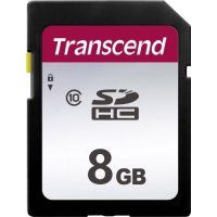 Карта памяти Transcend 8GB UHS-I U1 SD card на основе памяти типа 3D TLC (TS8GSDC300S)