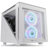 Корпус mATX Thermaltake CA-1V1-00S6WN-00 белый, 3 панели из заколенного стекла, 200mm/120mm fan, 2*USB3.0, Type-C, audio Divider 200 TG Snow