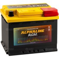 Автомобильный аккумулятор Alphaline AGM 60 Ач обратная полярность L2