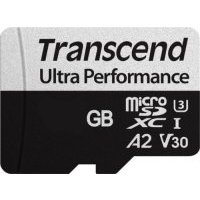Карта памяти 64GB Transcend UHS-I U3 microSDXC w/adapter A2 Ultra Performance R/W:160/125 MB/s TS64GUSD340S