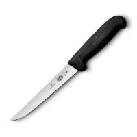 Нож кухонный Victorinox Fibrox (5.6003.12) стальной обвалочный лезв.120мм прямая заточка черный 5.6003.12