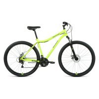 Велосипед ALTAIR Mtb Ht 29 2.0 Disc (2021), горный (взрослый), рама: 19", колеса: 29", ярко-зеленый/черный, 16.62кг [rbkt1m19g003] RBKT1M19G003