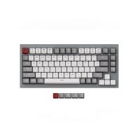 Клавиатура проводная механическая Keychron Q1, Gateron G Phantom Red Switch, QMK, Type-C, RGB подстветка, Серый/Белый Q1D1 Q1 Red Switch (серый)