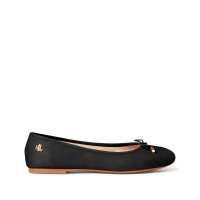 Балетки LAUREN RALPH LAUREN Из кожи на плоском каблуке 38 черный