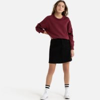 Юбка Прямая джинсовая 10-18 лет 16 лет - 162 см черный 