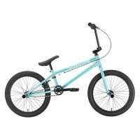 Велосипед STARK Madness BMX 5 (2022), BMX (взрослый), рама 9", колеса 20", бирюзовый/зеленый, 12.5кг [hq-0005116] HQ-0005116
