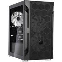 Корпус mATX SilverStone SST-FAH1MB-PRO черный, без БП, боковая панель из закаленного стекла, USB 3.0, 2*USB 2.0, audio FARA H1M PRO