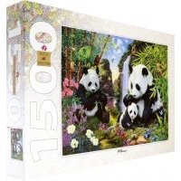 Puzzle-1500. Панды 