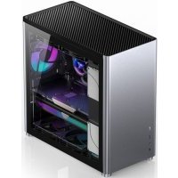 Корпус ATX JONSBO без БП, боковая панель из закаленного стекла, серебристый D40