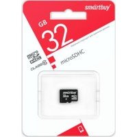 Карта памяти 32GB SmartBuy MicroSDHC Class 10 без адаптера SB32GBSDCL10-00LE