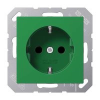 A1520BFGN JUNG SCHUKO Зеленая штепсельная розетка 16A 250V~; термопласт