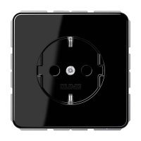 CD1520BFKISW JUNG Штепсельная розетка SCHUKO 16A 250V~ с защитой от детей центральная плата черная