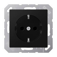 A1520BFSWM JUNG A Flow/A 550 Черный матовый Розетка 16A 250V, SCHUKO