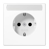 LS1520NAWW JUNG LS990 Белая Розетка штепсельная Schuko 16A, 250V с полем для надписи