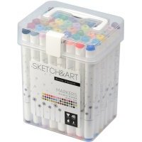 Скетч маркеры двустор.48цв"SKETCH&ART",22-0079 SKETCH ART