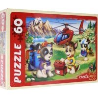 Puzzle-60. Добрые щенки-спасатели 