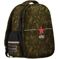 Рюкзак-облегченная капсула ARMY, камуфляж с эргономичной спинкой 