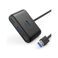 USB-концентратор UGREEN , 4xUSB 3.0, черный + 1m (20291) USB концентратор (хаб) USB 3.0 x 4, 1 м 20291