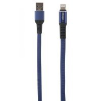 Кабель для iPod, iPhone, iPad Red Line Flat USB/Lightning Black (УТ000015527)