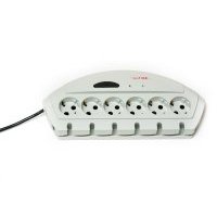 Сетевой фильтр Vektor F-50Е светло-серый 5м + защита от 380 V 