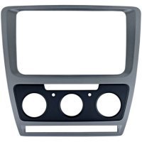 Рамка переходная Intro RSC-8676 M SL SKODA Octavia 04+ для CHR-8676 Silver (Мех.печь) 
