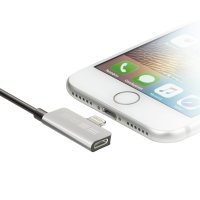 Кабель Interstep Lightning, ChargeN Listen,0,2м,Bk/Slv,TPE,мет.кон 57760 