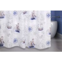 Штора для ванной комнаты Bath Plus Blue boats