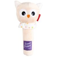 Игрушка для собак GiGwi Suppa Puppa Сова с пищалкой 15см 
