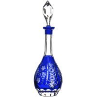 Декантер с пробкой Ajka Crystal Grape 750мл, синий 