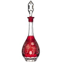 Декантер с пробкой Ajka Crystal Grape 750мл, темно-бордовый 