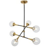 Люстра Lumina Deco VIVALDO LDP 6027-6 BK+MD LDP 6027-6 BK+MD