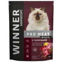 Сухой корм для кошек Winner Pro Meat c телятиной 400г 