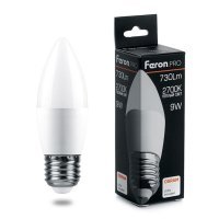 Лампа светодиодная Feron.PRO LB-1309 Свеча E27 9W 2700K 38062 