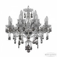 Люстра подвесная Bohemia Ivele Crystal 1415/8+4/200 Ni K731 