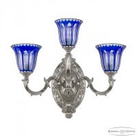 Бра Bohemia Ivele Crystal 7214B12/2+1/210 Ni P2 U Clear-Blue/H-1H 