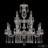 Люстра подвесная Bohemia Ivele Crystal 72401/8+4/210/2d A NW FA10S 