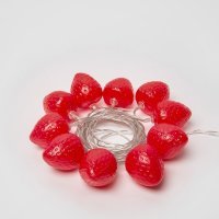 Гирлянда LED Клубника (4м.) Uniel ULD-S0400-010-STB (UL-00003394) ULD-S0400-010/STB/2AA RED IP20 STRAWBERRY