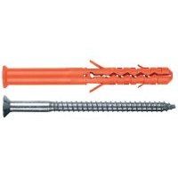 фасадный дюбель c шурупом потайн. гол с шлицем torx 10x120 (4 штуки)-пакет tecfi