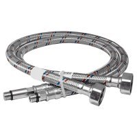 гибкая подводка для смесителей 1/2"хм10х60 см (пара - дл. и кор. хв.), mp-у 